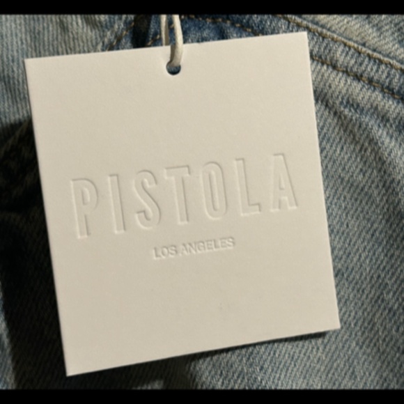 Pistola Beatrix Denim Shortalls/Short Overalls Surfrider Size S - NWT - Picture 12 of 16